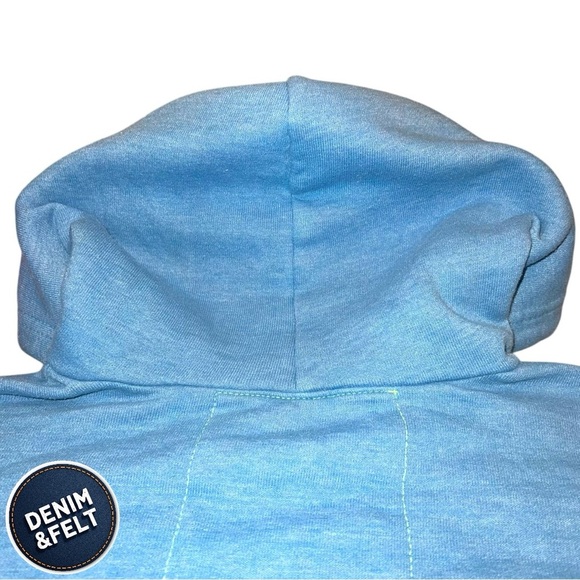 AVIATOR NATION UNISEX LOGO RELAXED PULLOVER HOODIE IN COBALT | EUC!!🌈🩵 - Picture 12 of 16